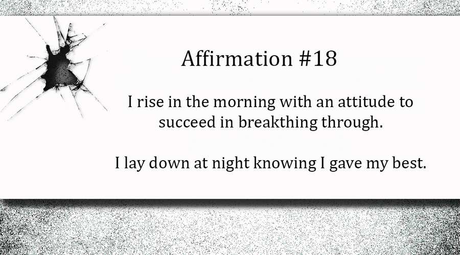 Breaking Through - Day Eighteen