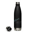 Load image into Gallery viewer, Carin Camen Exclusive "Reflective Thoughts - Thoughts to Believe" Stainless Steel Water Bottle