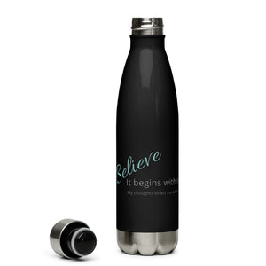 Carin Camen Exclusive "Reflective Thoughts - Thoughts to Believe" Stainless Steel Water Bottle