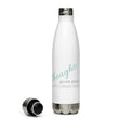 Load image into Gallery viewer, Carin Camen Exclusive "Reflective Thoughts - Thoughts to Guide" Stainless Steel Water Bottle