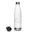 Load image into Gallery viewer, Carin Camen Exclusive "Reflective Thoughts - Thoughts to Explore" Stainless Steel Water Bottle