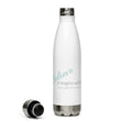 Load image into Gallery viewer, Carin Camen Exclusive "Reflective Thoughts - Thoughts to Believe" Stainless Steel Water Bottle
