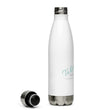 Load image into Gallery viewer, Carin Camen Exclusive "Reflective Thoughts - Thoughts to Achieve" Stainless Steel Water Bottle