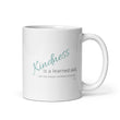 Load image into Gallery viewer, Carin Camen Exclusive - Reflective Thoughts - Thoughts of Kindness - White Glossy Mug