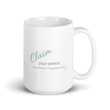 Load image into Gallery viewer, Carin Camen Exclusive - Reflective Thoughts - Thoughts to Claim - White Glossy Mug