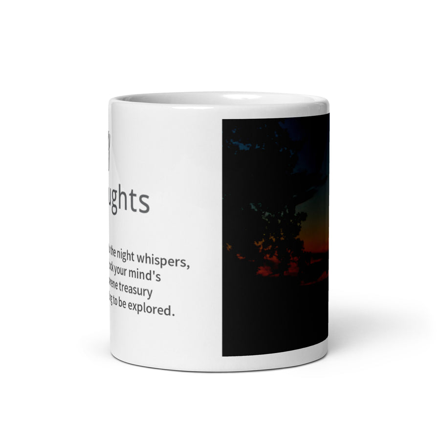 Carin Camen Exclusive - Evening Thoughts - Serenity - White Glossy Mug