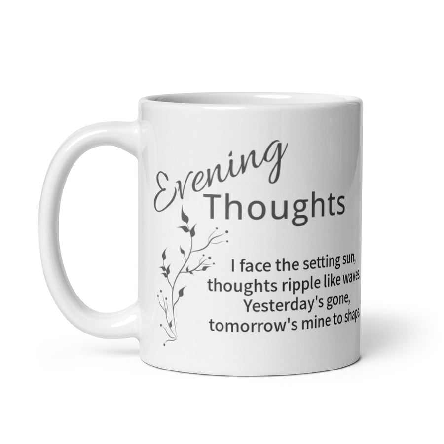 Carin Camen Exclusive - Evening Thoughts - Face the Sun - White Glossy Mug