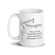 Load image into Gallery viewer, Carin Camen Exclusive - Evening Thoughts - Celebration - White Glossy Mug