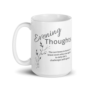 Carin Camen Exclusive - Evening Thoughts - Bow of Honor - White Glossy Mug