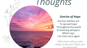 Morning Thoughts—Sunrise of Hope