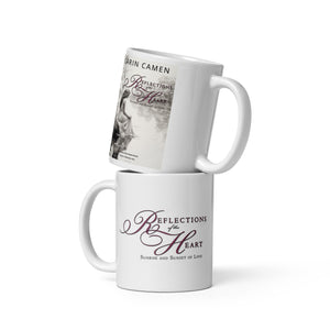Carin Camen Exclusive Reflection of the Heart White glossy mug