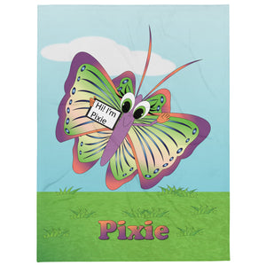 Carin Camen Exclusive - Pixie - Children's Throw Blanket