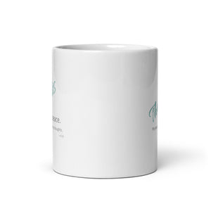 Carin Camen Exclusive - The Ember Within - Thoughts to Guide - White Glossy Mug
