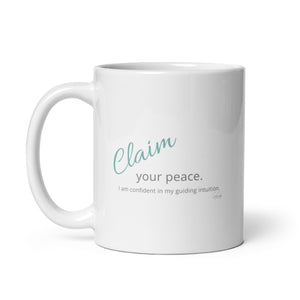 Carin Camen Exclusive - The Ember Within - Thoughts to Claim - White Glossy Mug