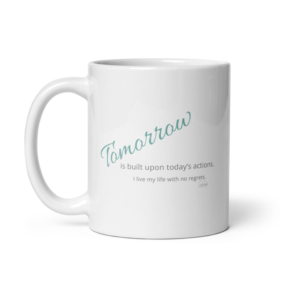 Carin Camen Exclusive - Reflective Thoughts- Thoughts of Tomorrow - White Glossy Mug