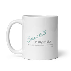 Carin Camen Exclusive - Reflective Thoughts - Thoughts of Success - White Glossy Mug
