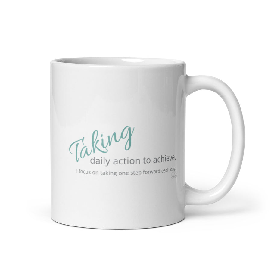 Carin Camen Exclusive - The Ember Within - Thoughts to Achieve - White Glossy Mug