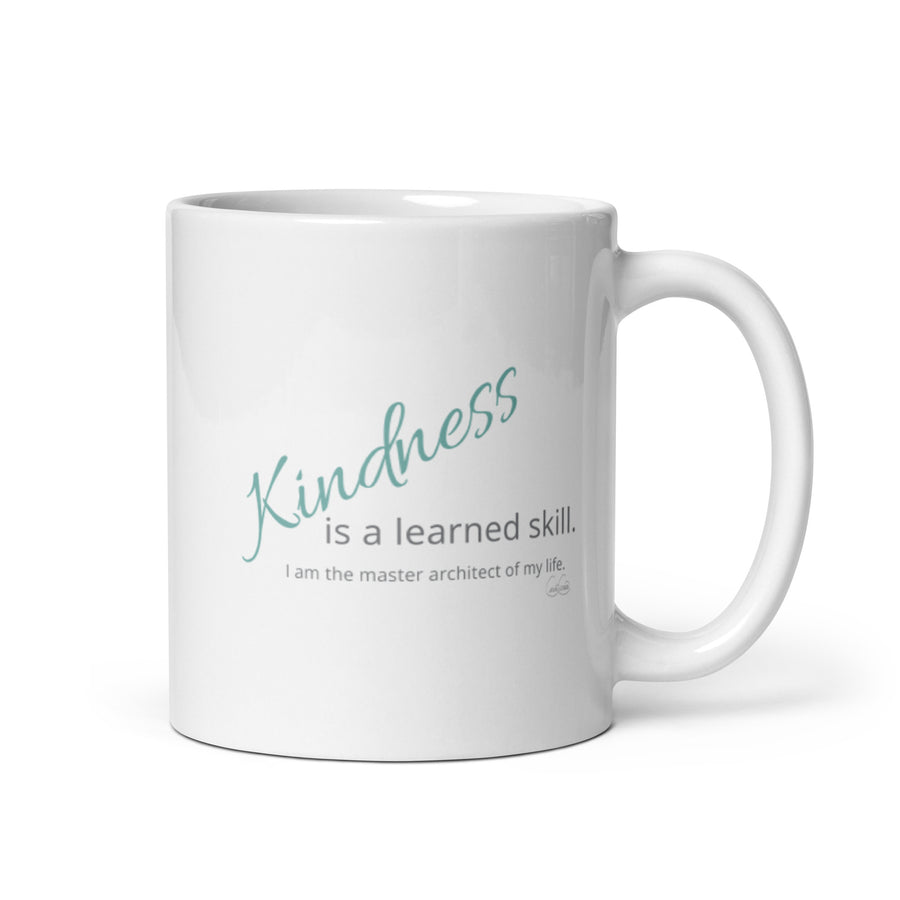 Carin Camen Exclusive - Reflective Thoughts - Thoughts of Kindness - White Glossy Mug