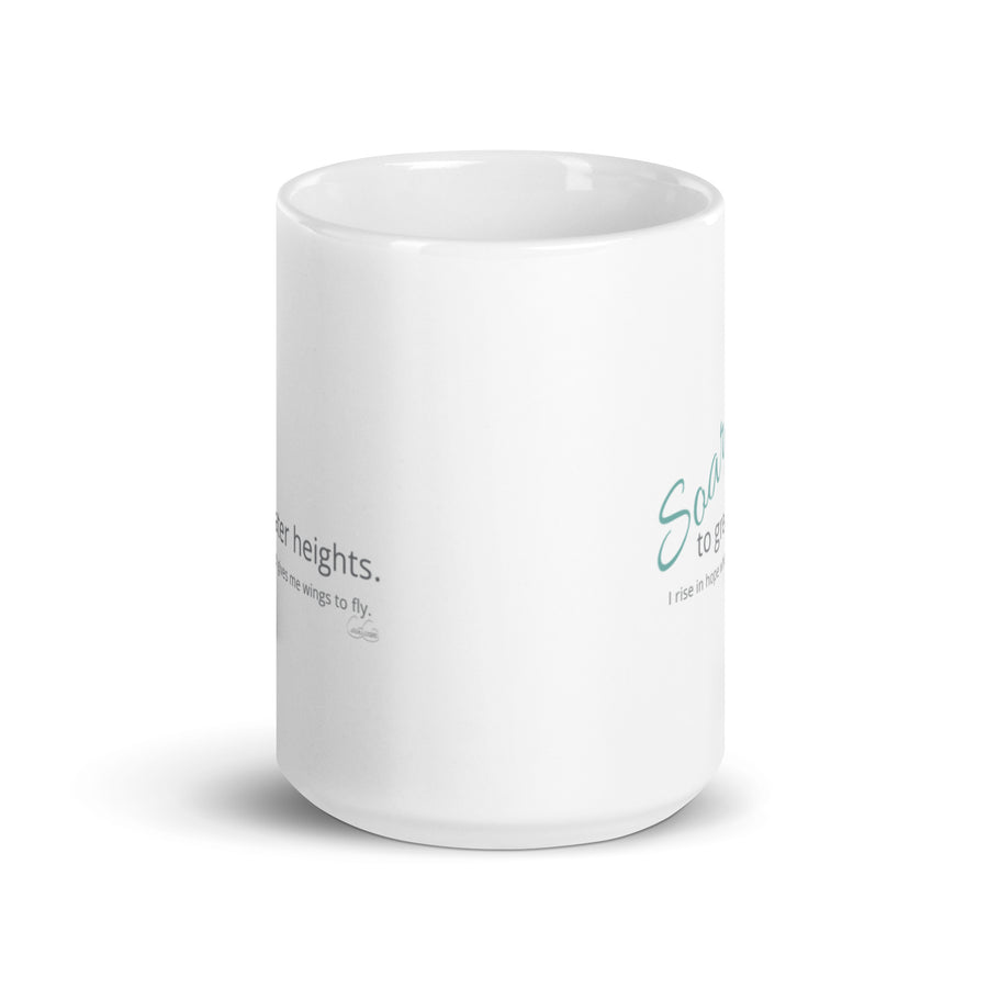 Carin Camen Exclusive - The Ember Within - Thoughts to Soar - White Glossy Mug