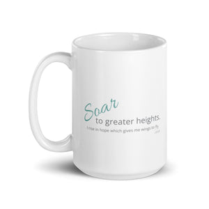 Carin Camen Exclusive - Reflective Thoughts - Thoughts to Soar - White Glossy Mug