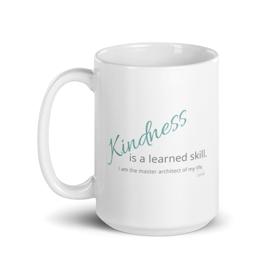 Carin Camen Exclusive - Reflective Thoughts - Thoughts of Kindness - White Glossy Mug