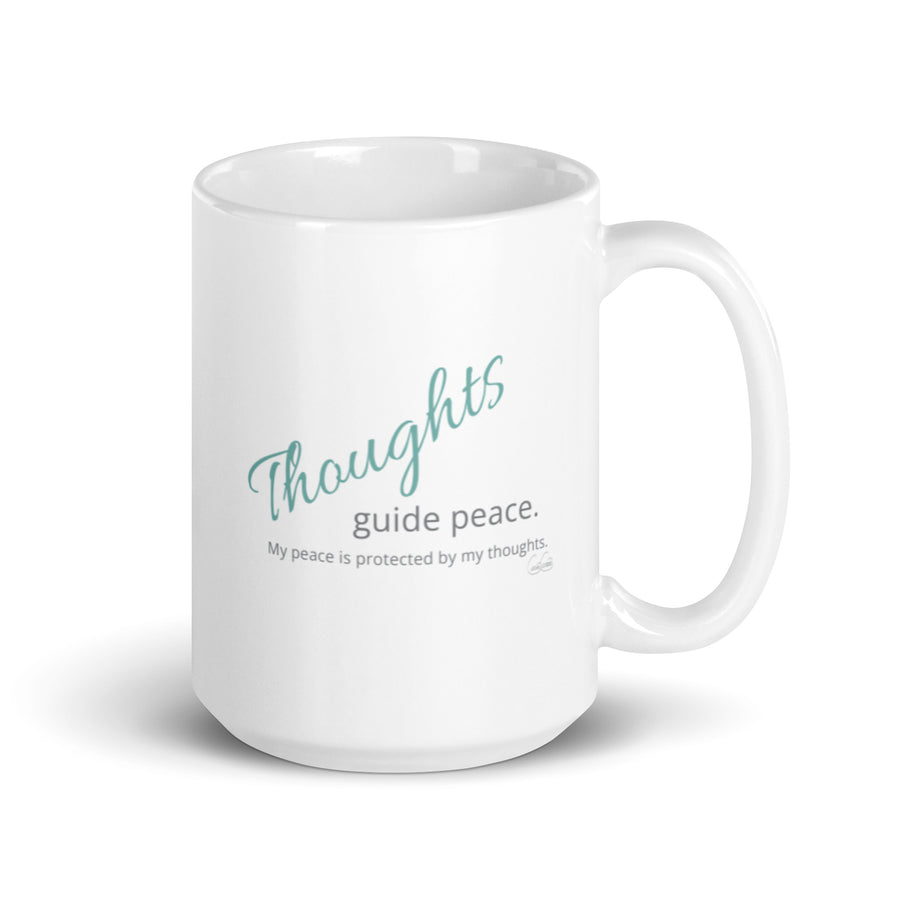 Carin Camen Exclusive - The Ember Within - Thoughts to Guide - White Glossy Mug