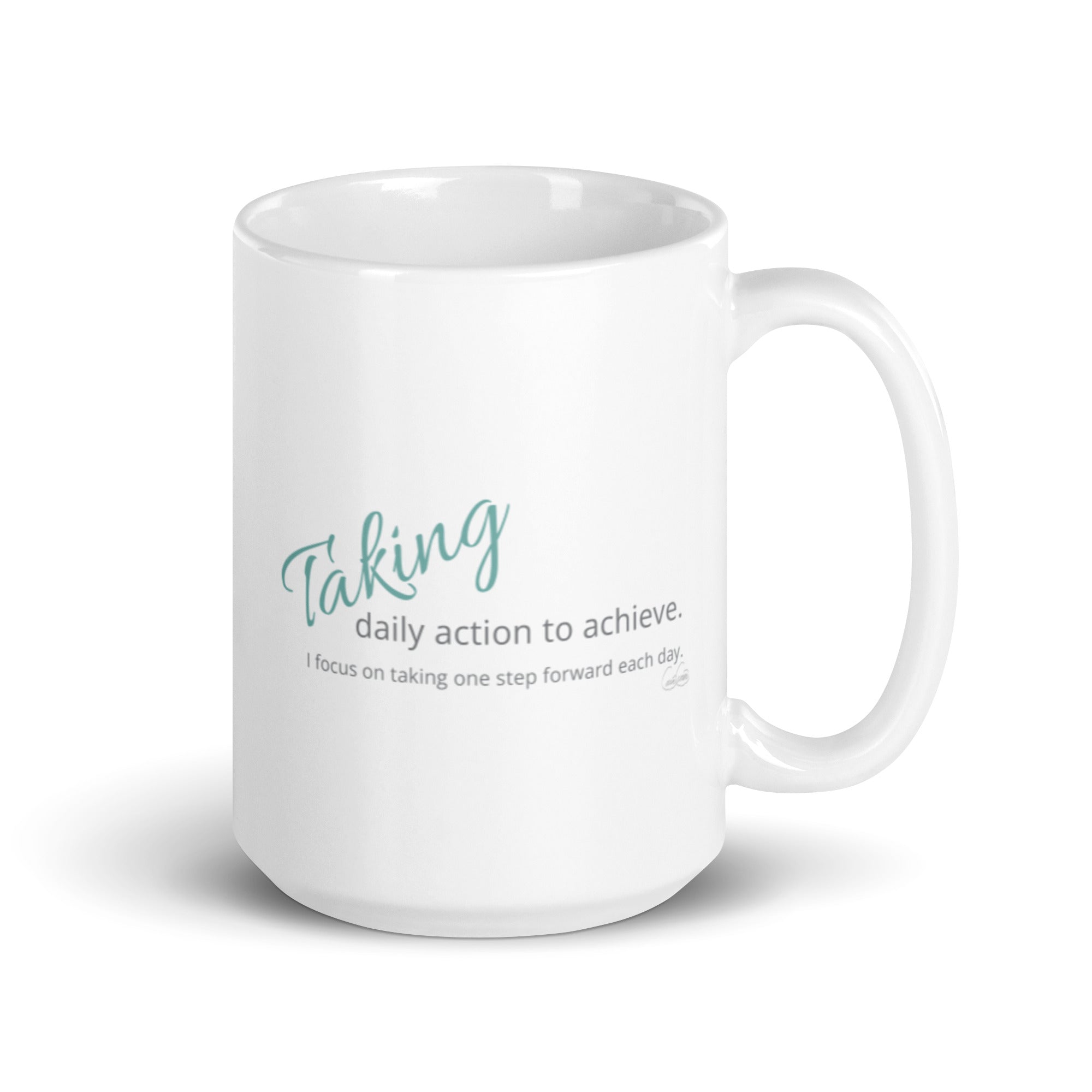 Carin Camen Exclusive - Reflective Thoughts - Thoughts to Achieve - White Glossy Mug