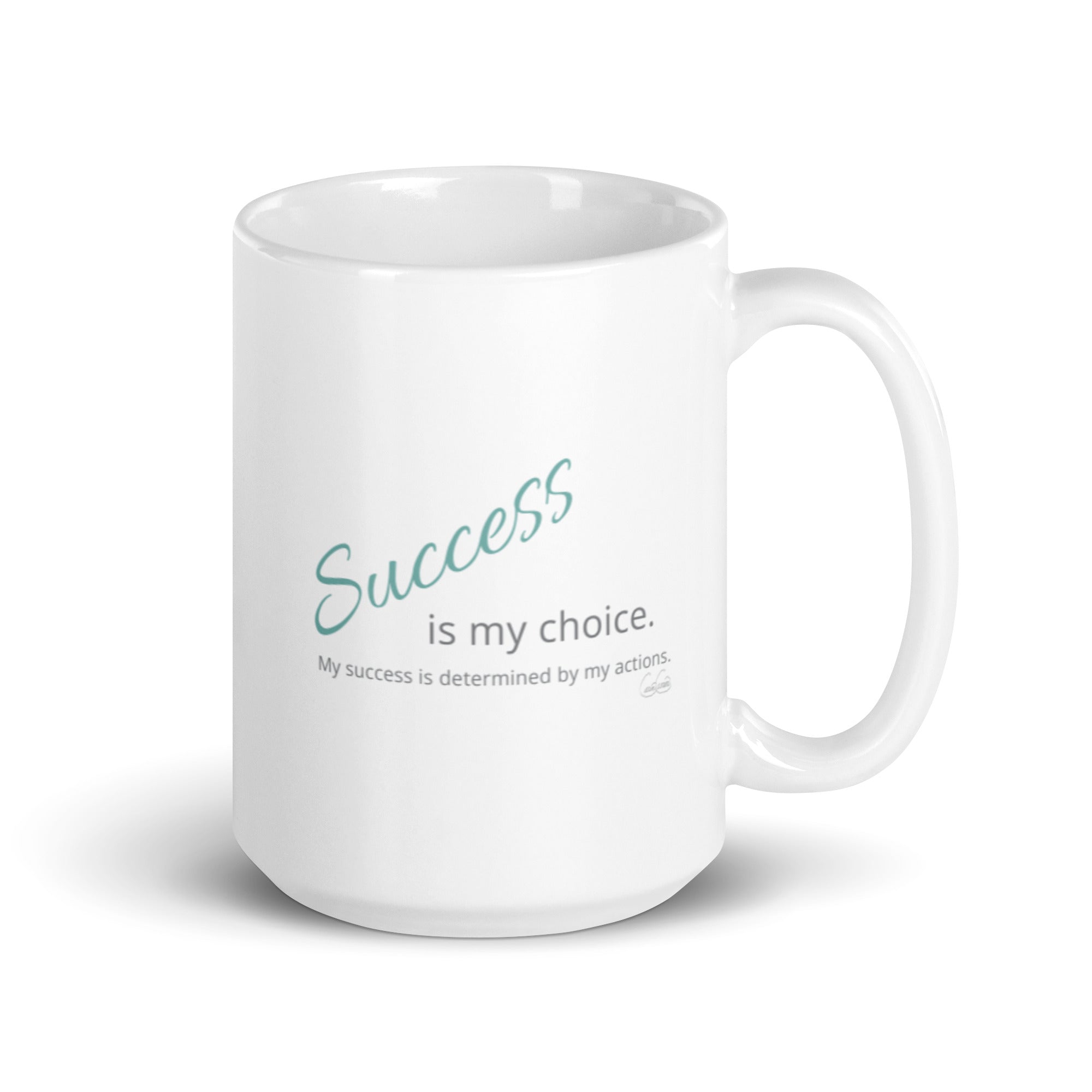 Carin Camen Exclusive - Reflective Thoughts - Thoughts of Success - White Glossy Mug