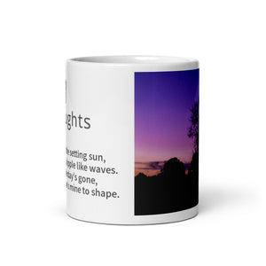 Carin Camen Exclusive - Evening Thoughts - Face the Sun - White Glossy Mug