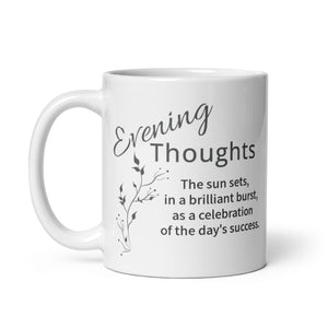 Carin Camen Exclusive - Evening Thoughts - Celebration - White Glossy Mug