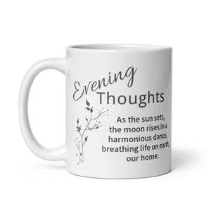Carin Camen Exclusive -  Evening Thoughts - Harmonious Dance - White Glossy Mug