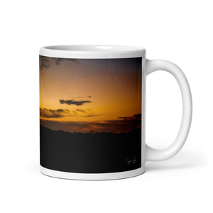 Carin Camen Exclusive -  Evening Thoughts - Embrace the Journey - White Glossy Mug