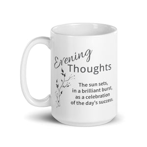 Carin Camen Exclusive - Evening Thoughts - Celebration - White Glossy Mug