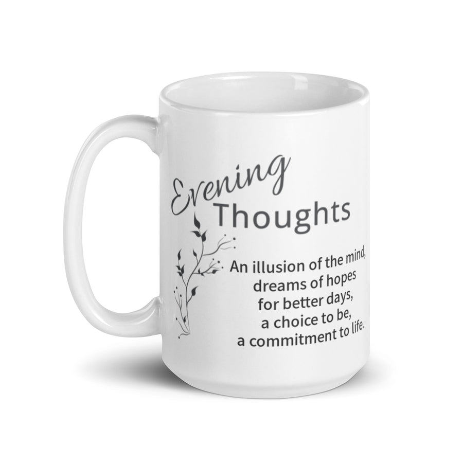 Carin Camen Exclusive - Let's Get Lost Adventures - Evening Thoughts - Illusion - White Glossy Mug